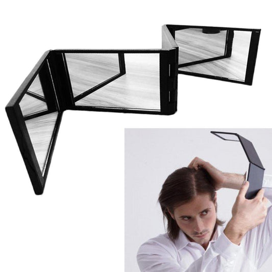 Hair Coloring Makeup Mirrors 360 No Blind Spot Foldable Mirrors