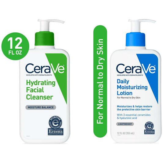 Cerave Normal to Dry Cleanser & Moisturizer Set