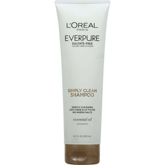 L'Oreal Paris EverPure Simply Clean Shampoo with Essential Oil Sulfates, 8.5 fl oz